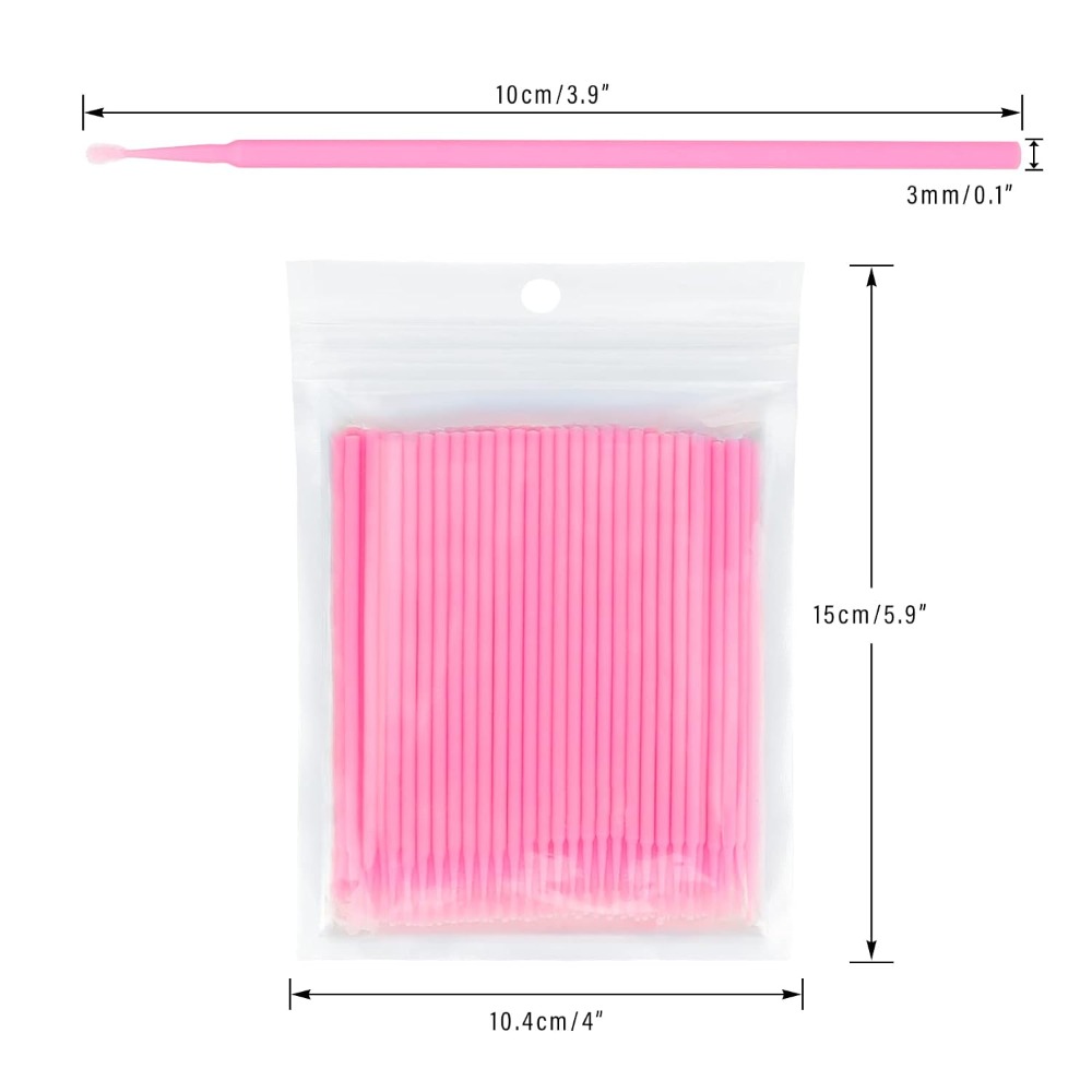 Eyelash Extension Glue Remover - 500 Pezzi di Bastoncini di Cotone