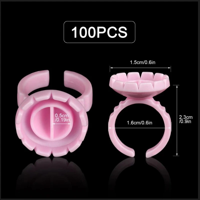 100 Pezzi Anelli Monouso per C - Eyelash Extension Double Lash recensione e prezzo