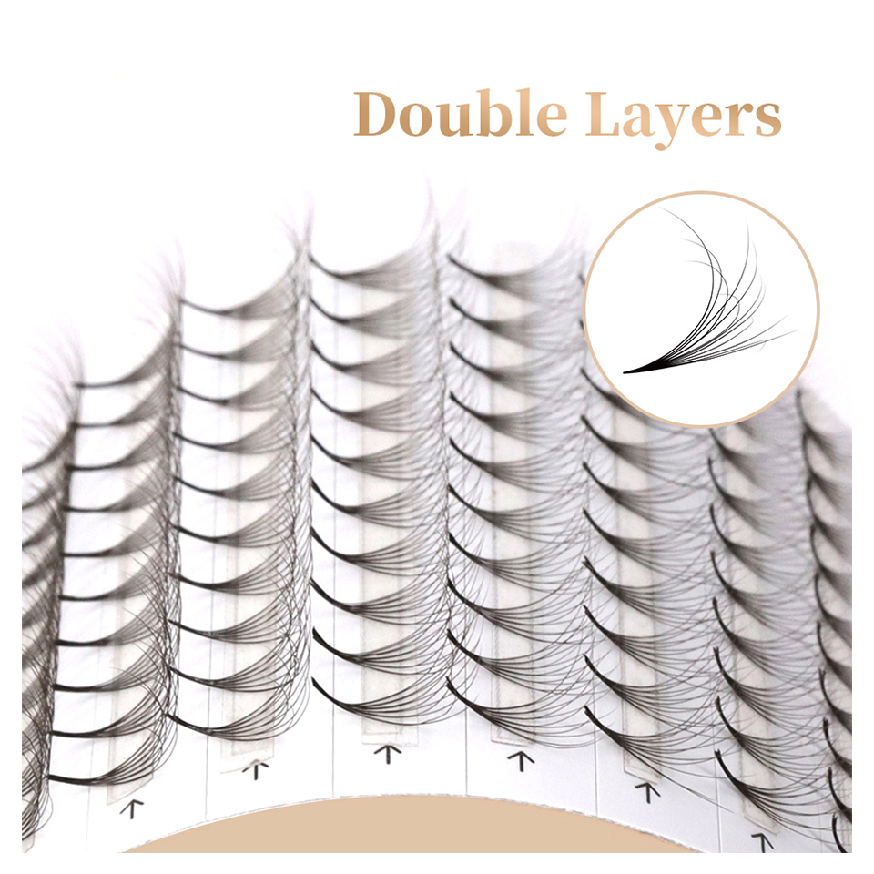 AGUUD Double Layer Pointy Base - Eyelash Extension Mega Volume recensione e prezzo