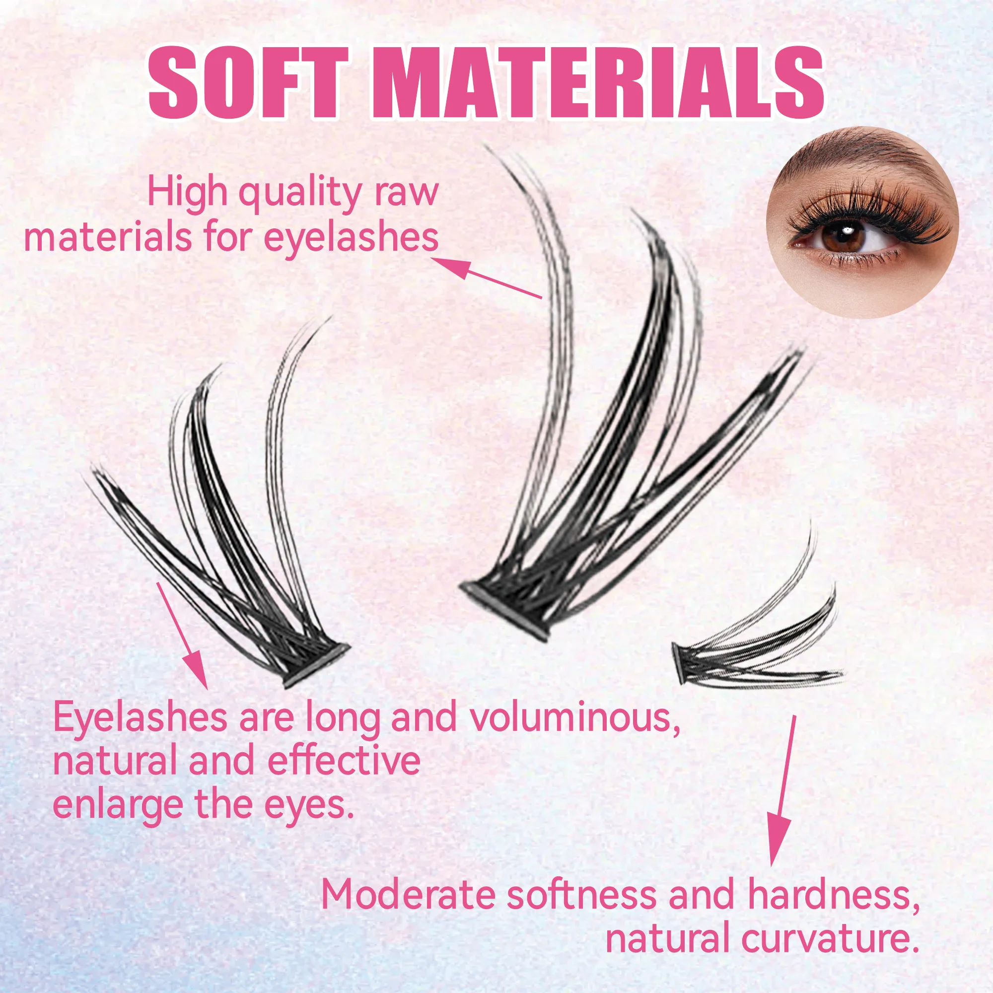 Ciglia 200 Pezzi, Cluster di C - Eyelash Extension Jakarta recensione e prezzo