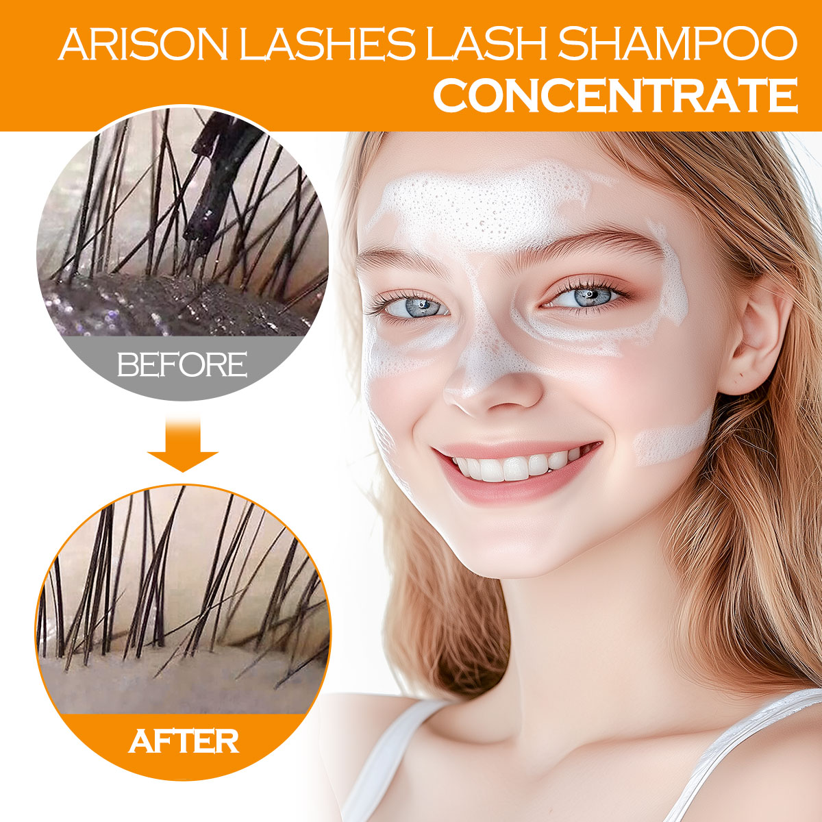 ARISON 100ml Shampoo per cigli - Eyelash Extension Foam Cleanser recensione e prezzo