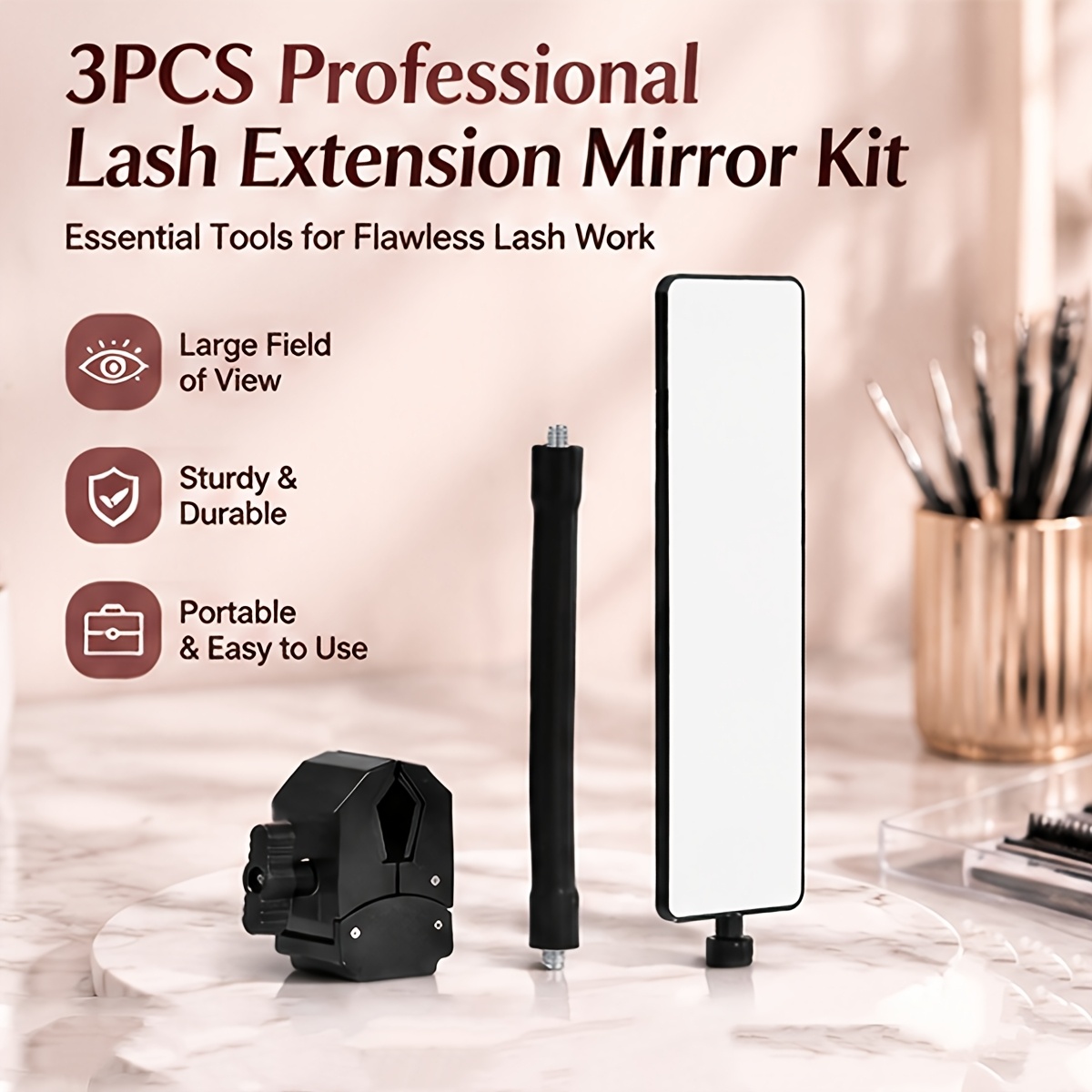 Set di 3 Specchi Professionali - Lash Tray Organizer recensione e prezzo