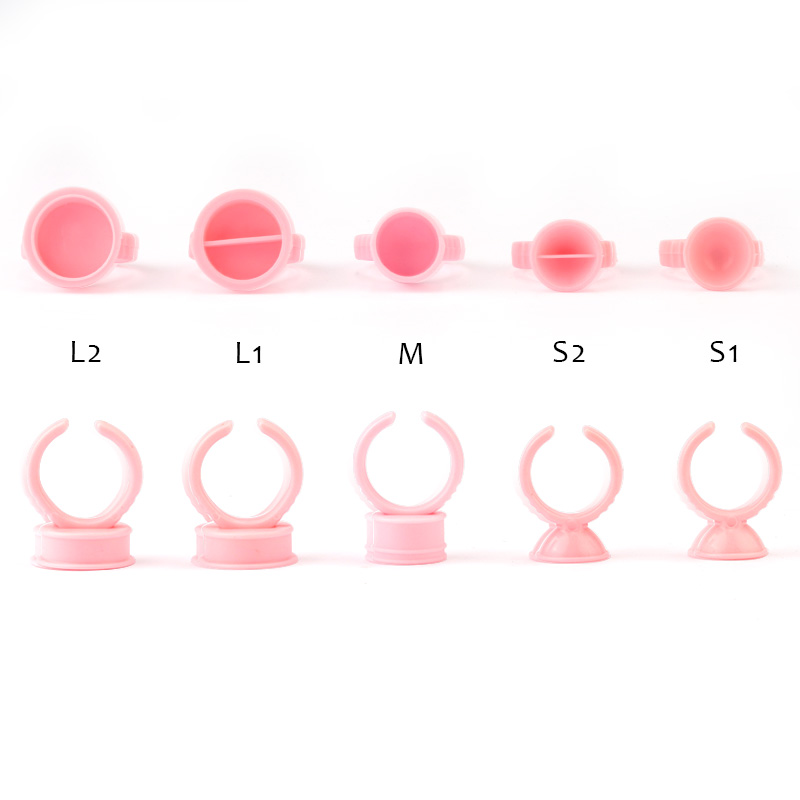 100 pcs Monouso Glue Anelli di - Eyelash Extension Permanent recensione e prezzo