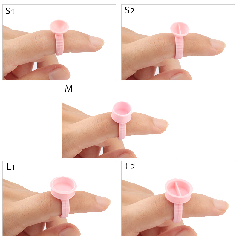 100 pcs Monouso Glue Anelli di - Eyelash Extension Permanent recensione e prezzo